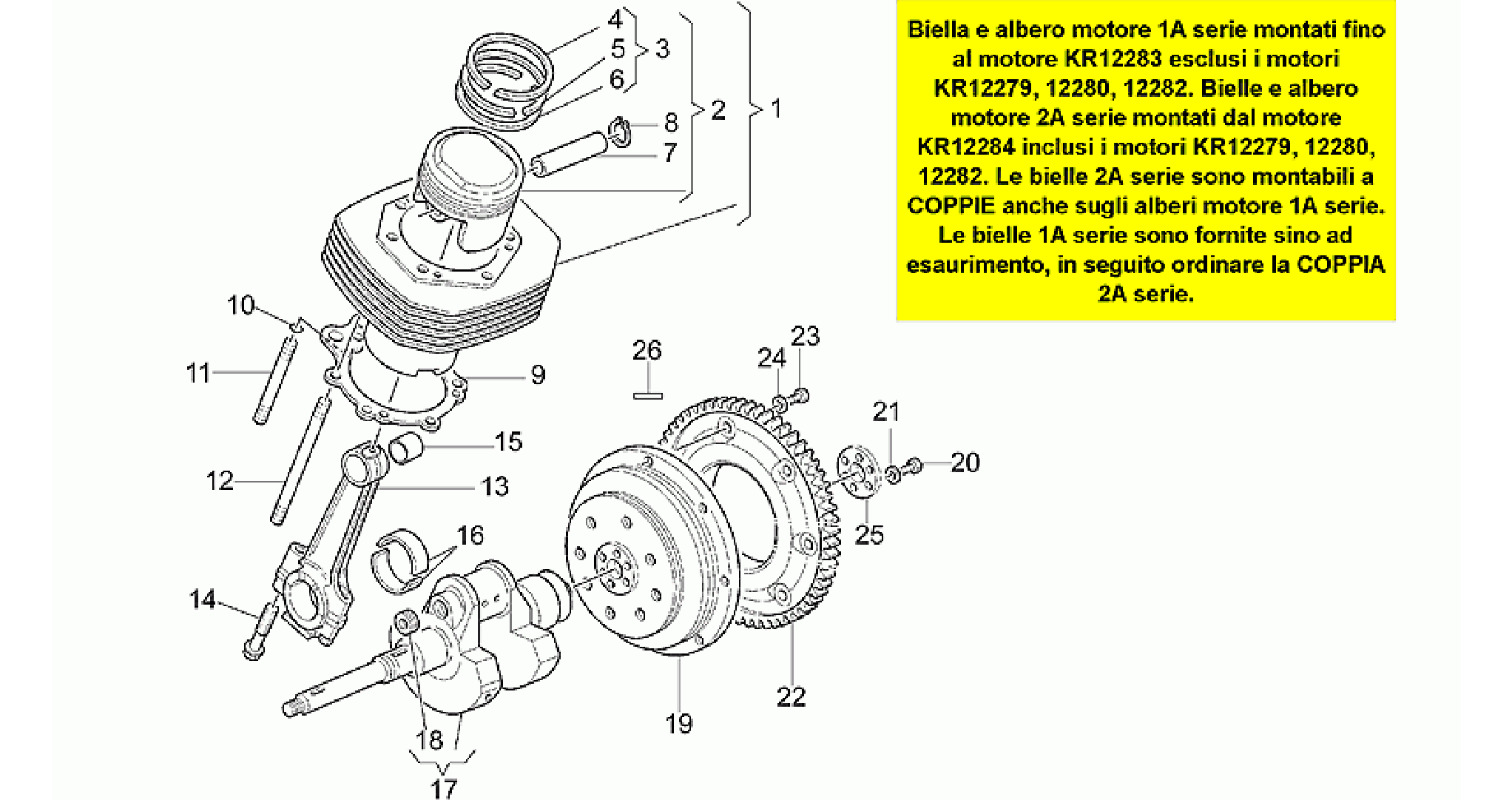 Drive shaft - Cylinder - Piston