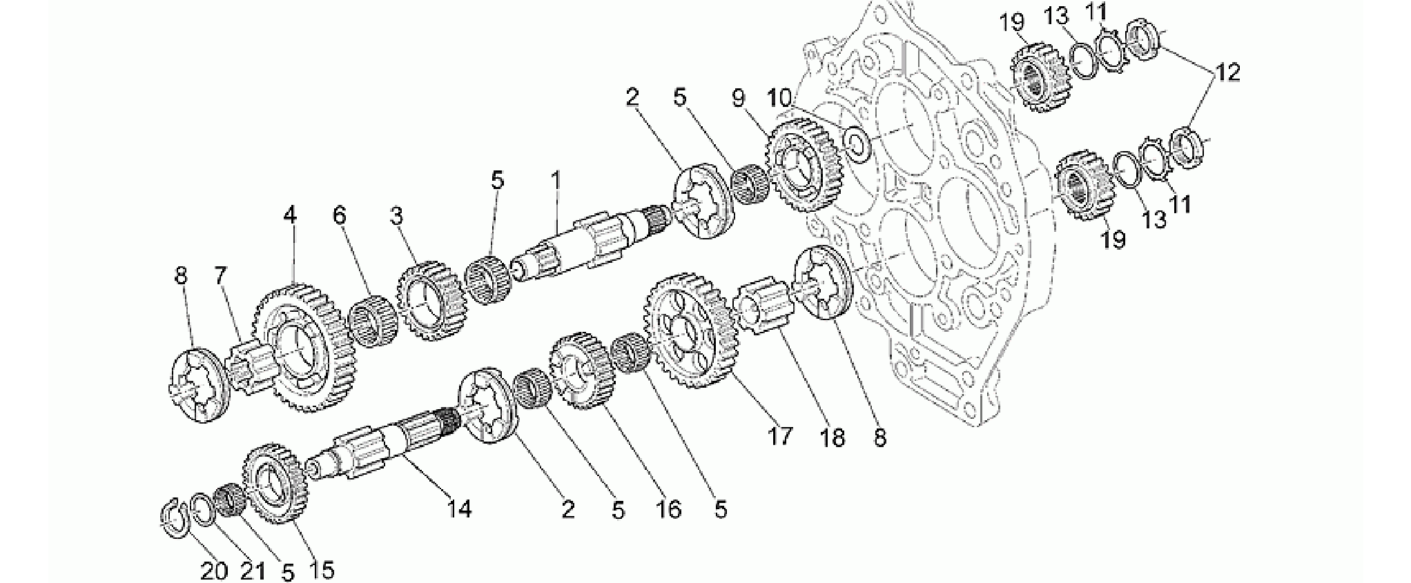 Driven shaft