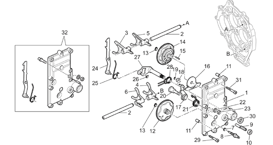 Gear box selector