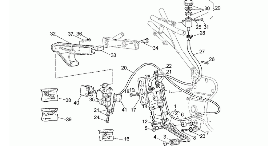 Rear brake system