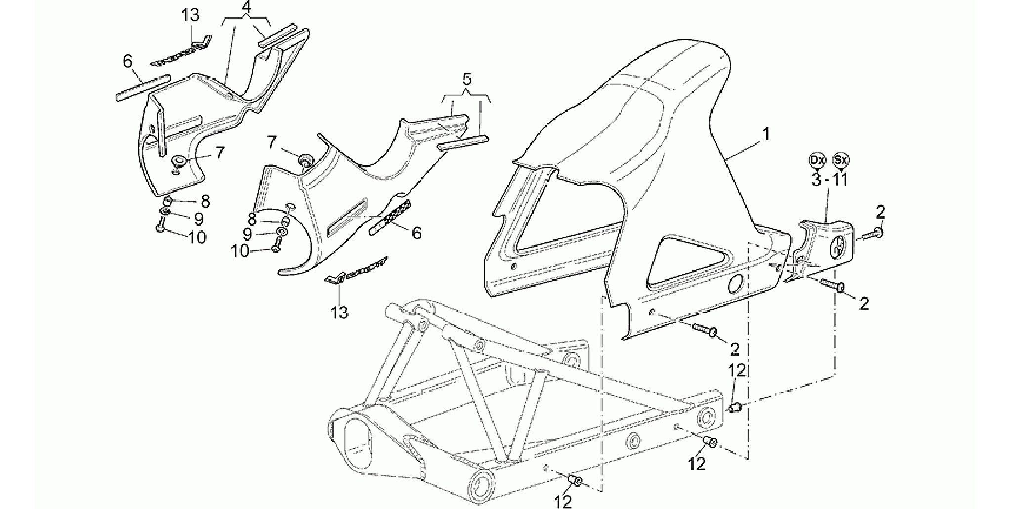 Rear mudguard