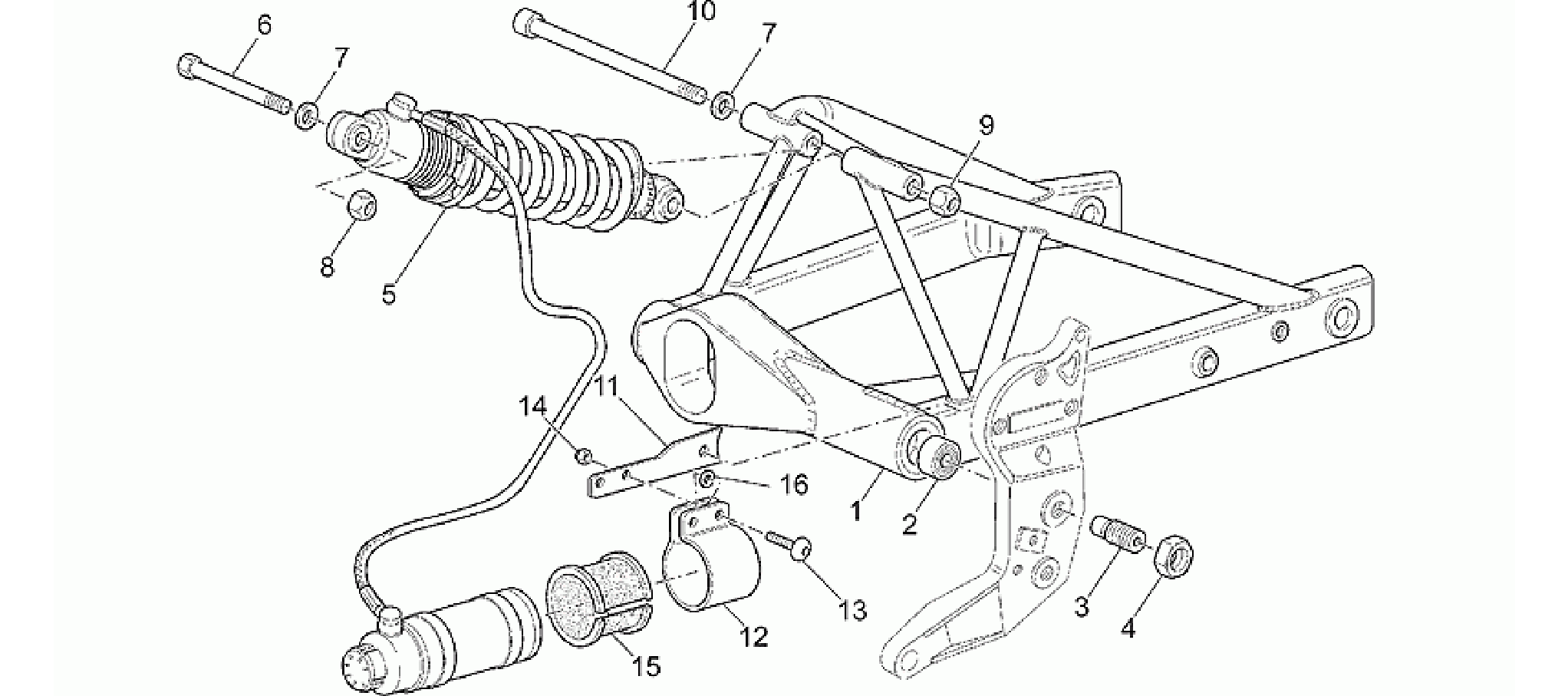 Rear shock absorber