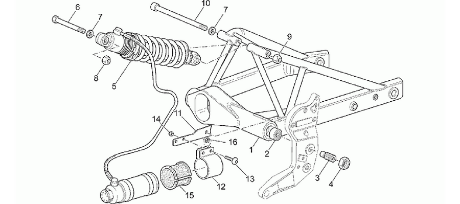 Rear shock absorber