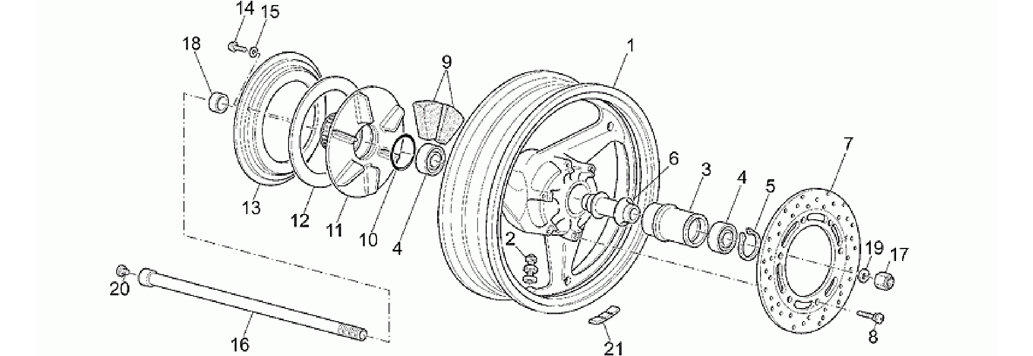 Rear wheel