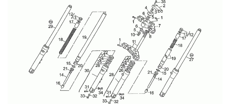 Front fork KD131645>