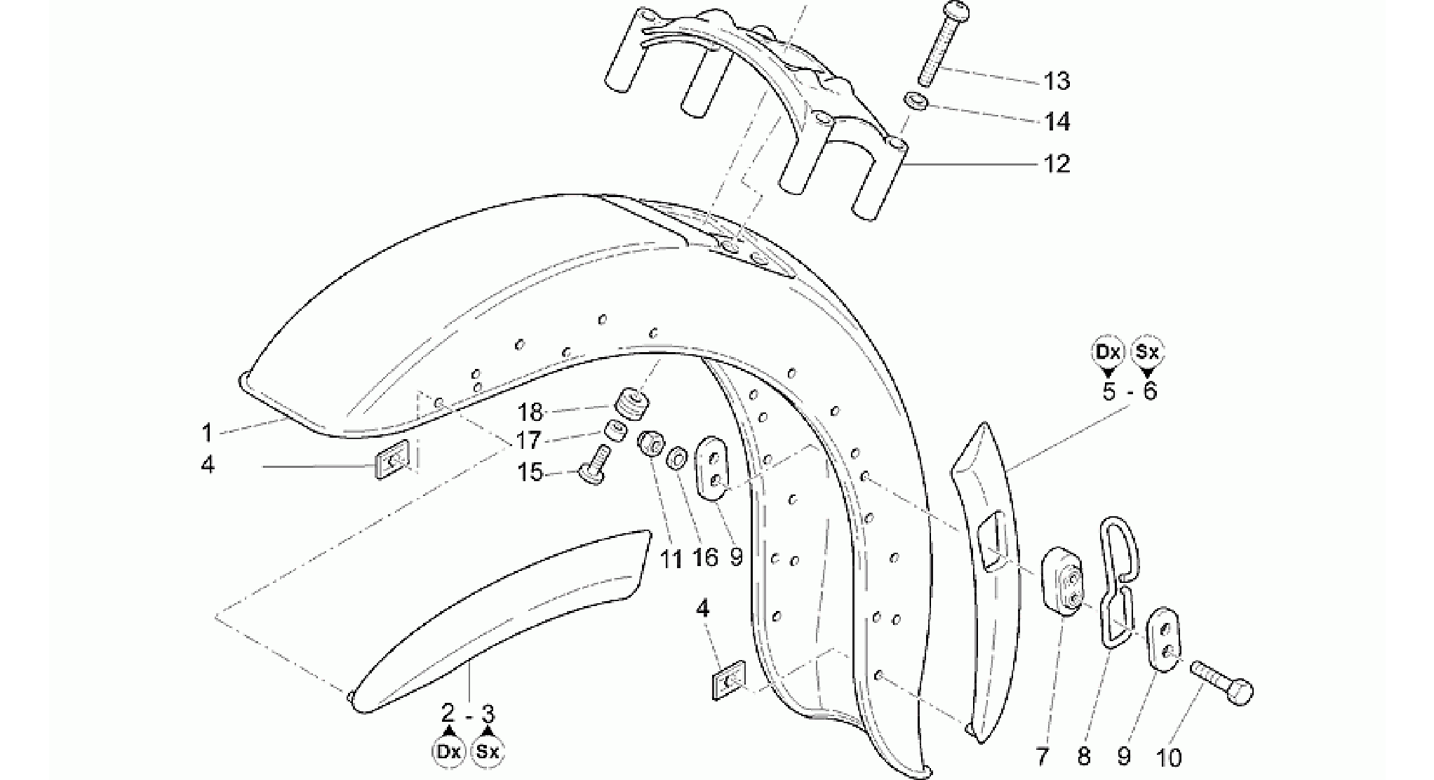 Front mudguard