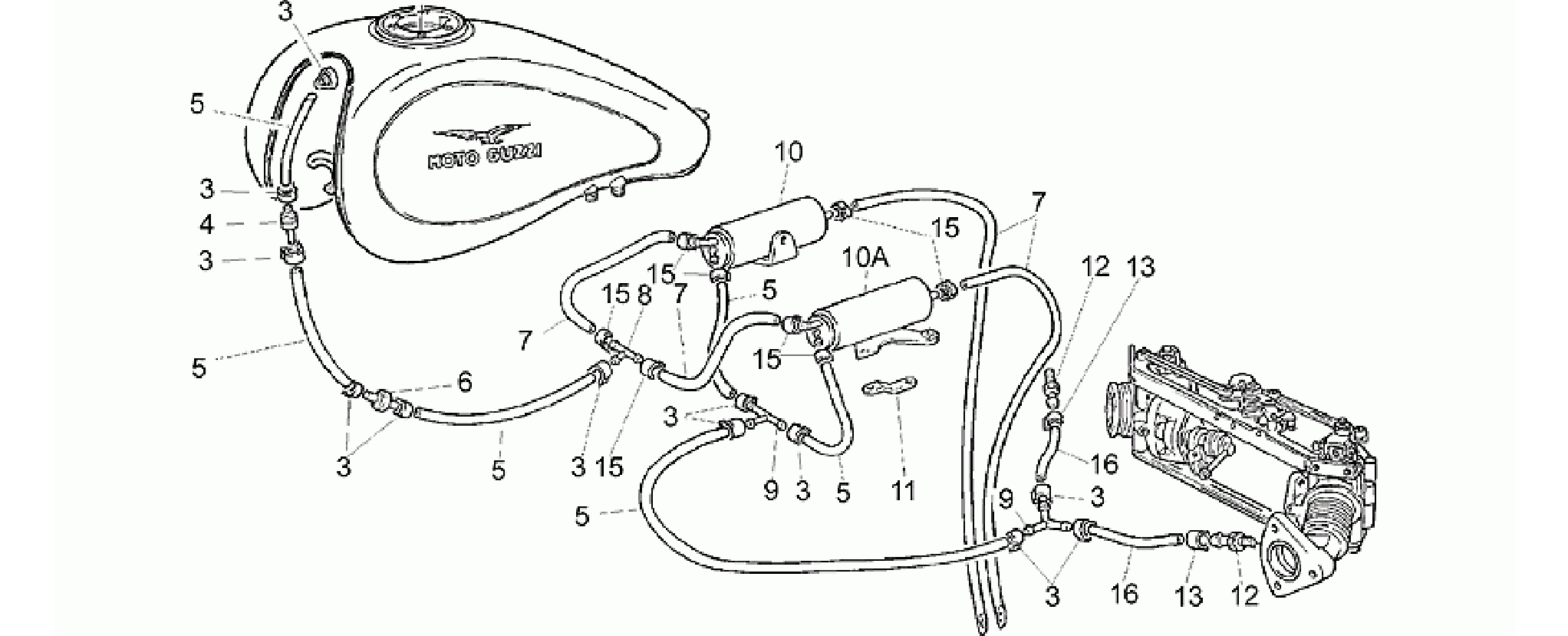 Fuel vapour recover system