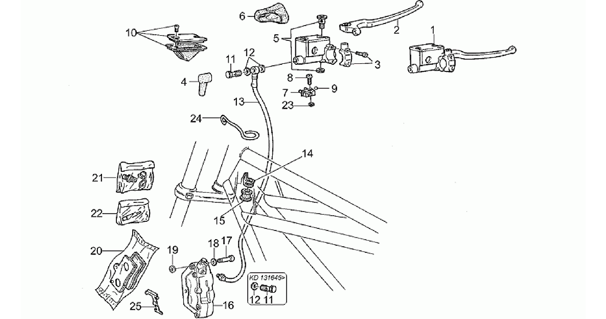 RH Front brake system