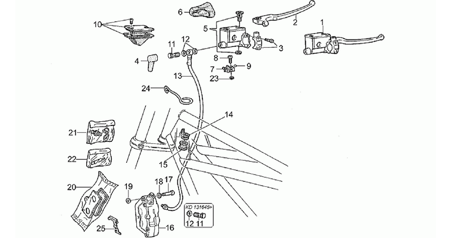 RH Front brake system
