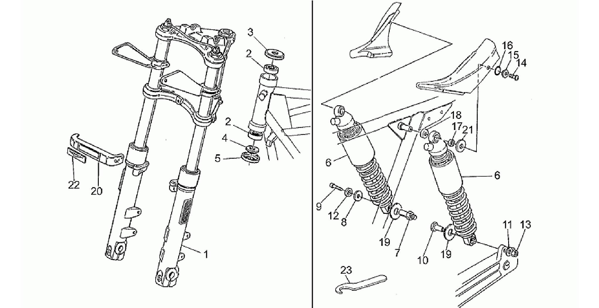 F.fork-R.shock absorber