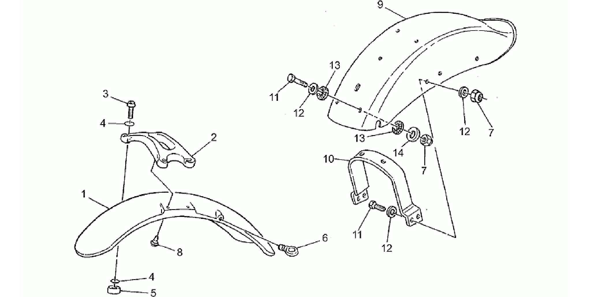 Front/Rear mudguard