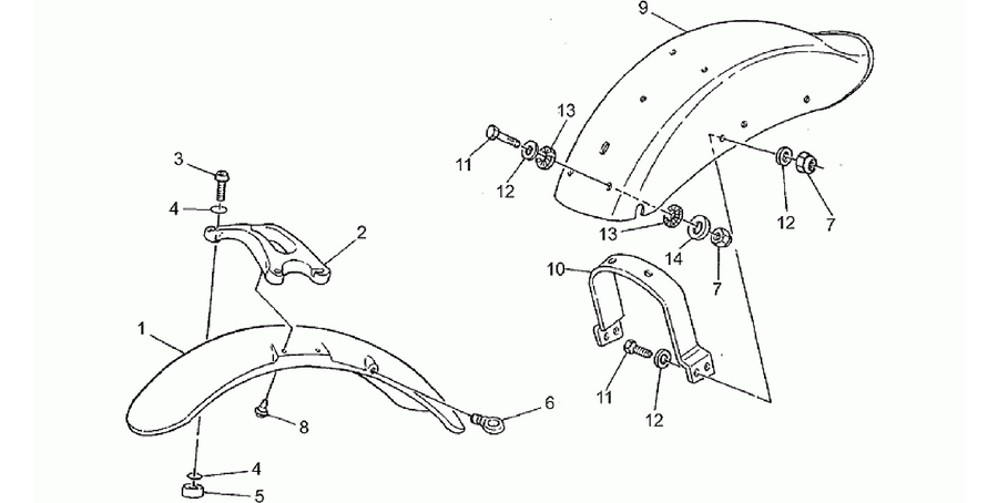 Front/Rear mudguard