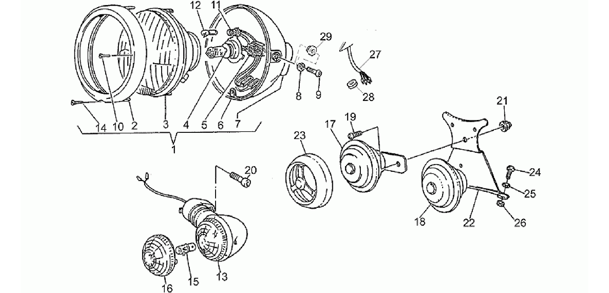 Headlight-Horn