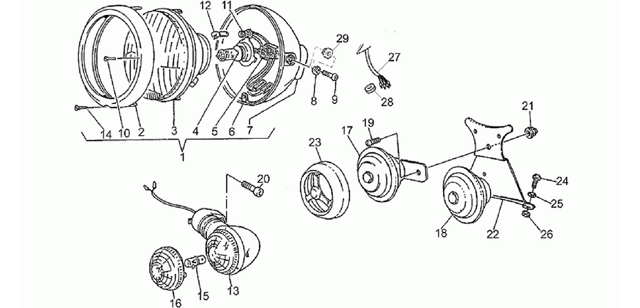 Headlight-Horn