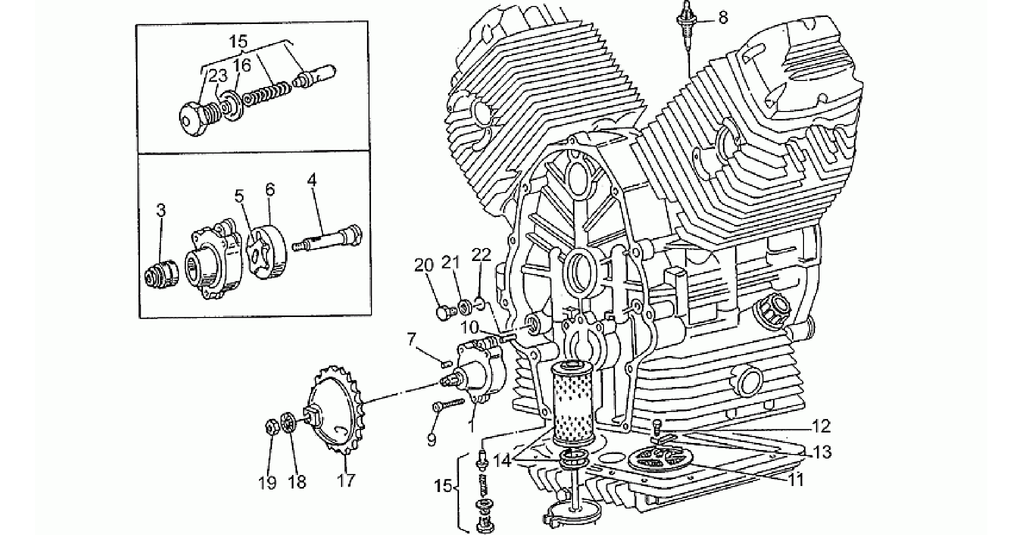 Oil pump assy.
