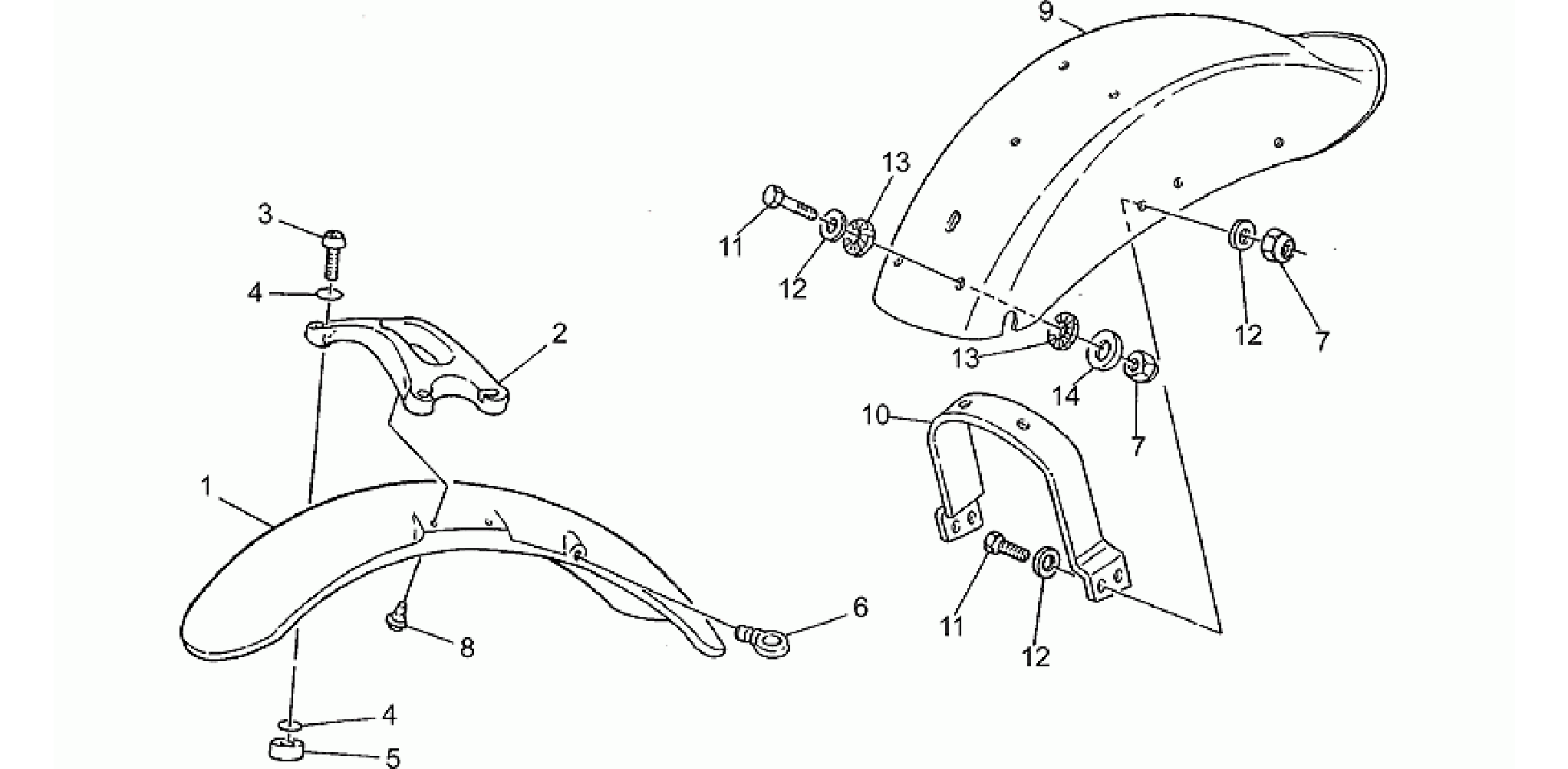 Front/Rear mudguard