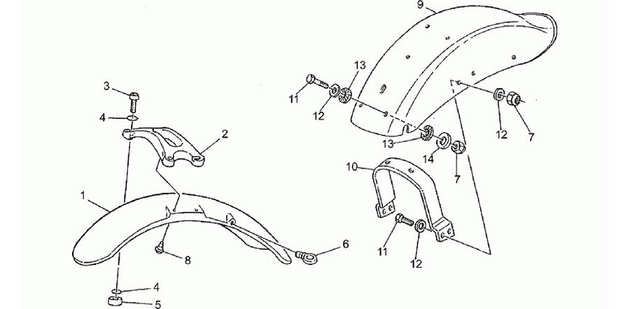 Front/Rear mudguard