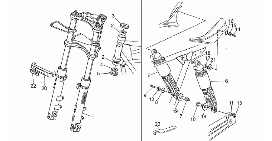 Front/rear shock absorber