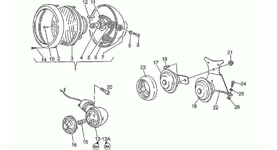 Headlight-Horn