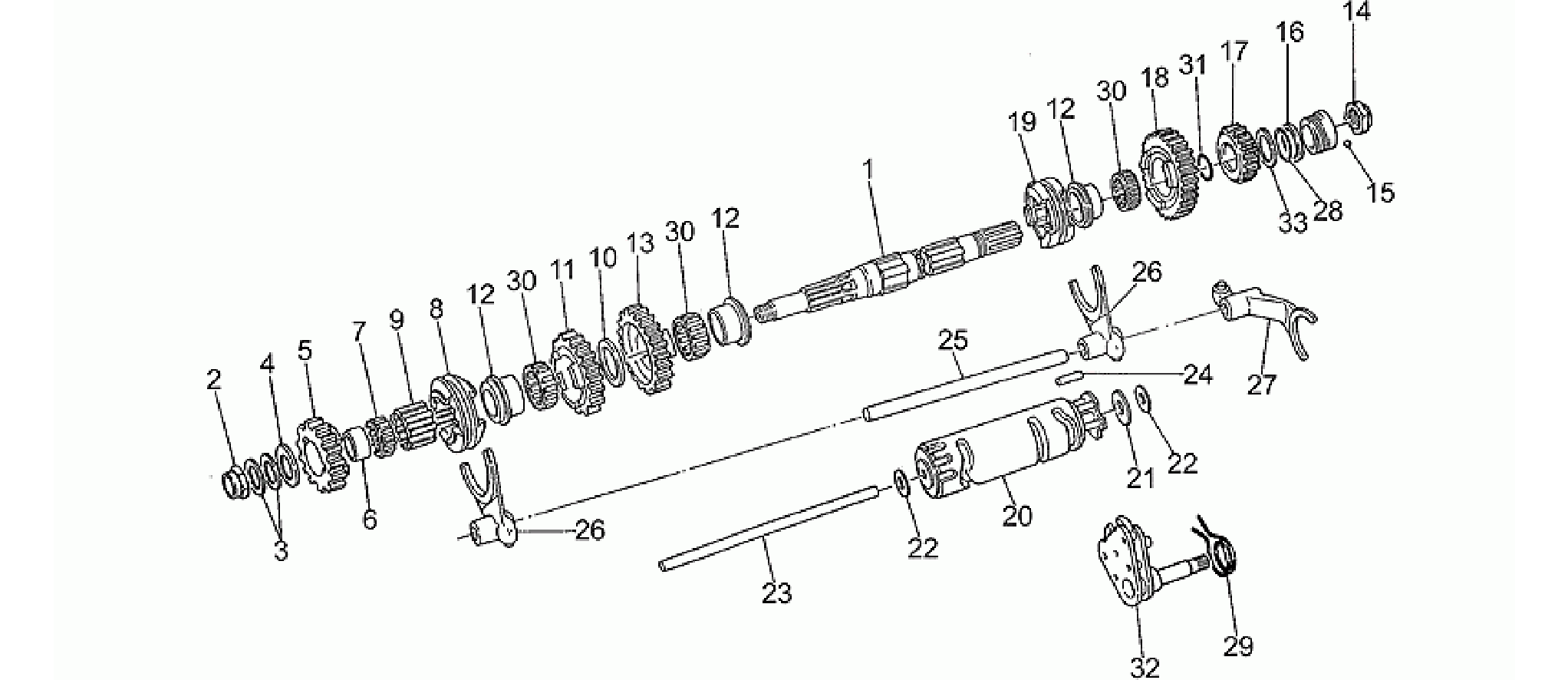 Driven shaft