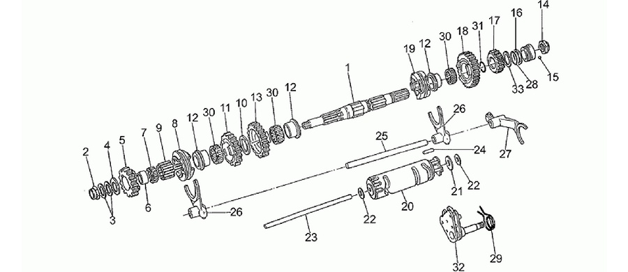 Driven shaft