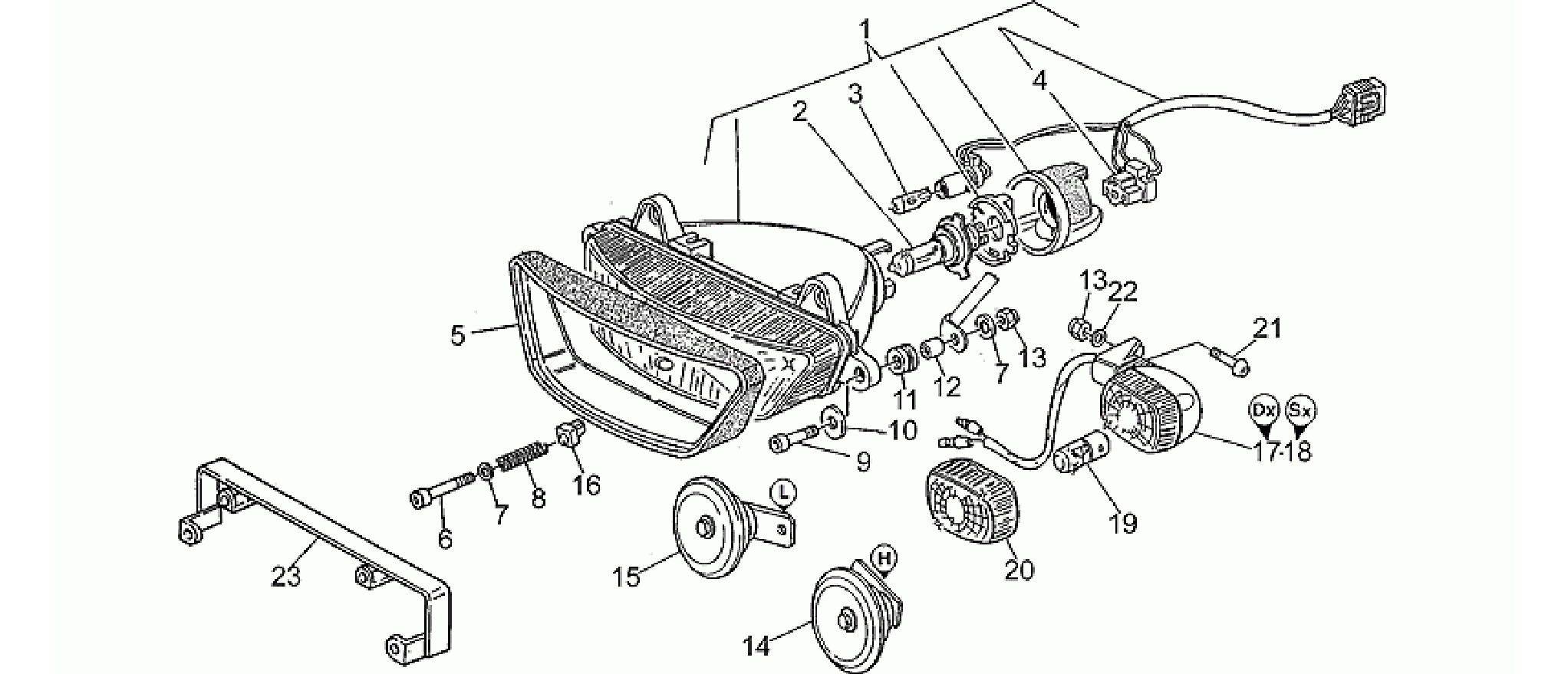 Headlight-Horn
