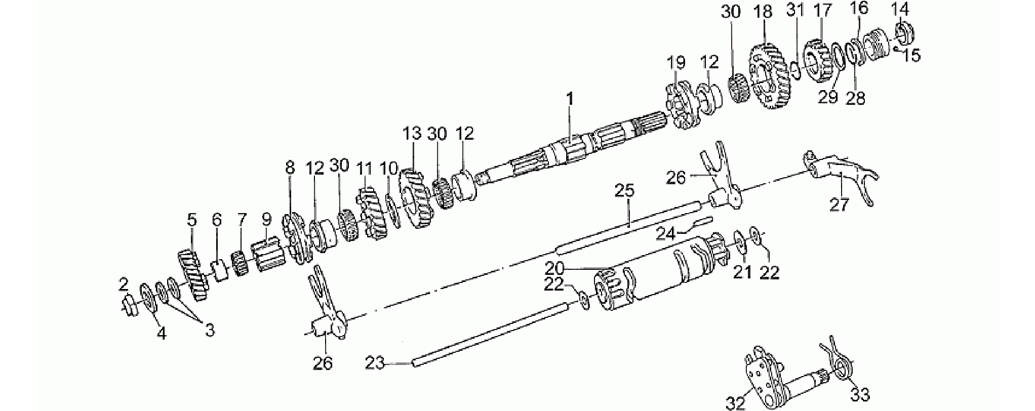 Driven shaft