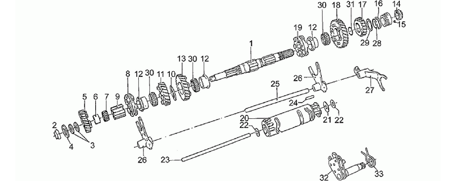 Driven shaft