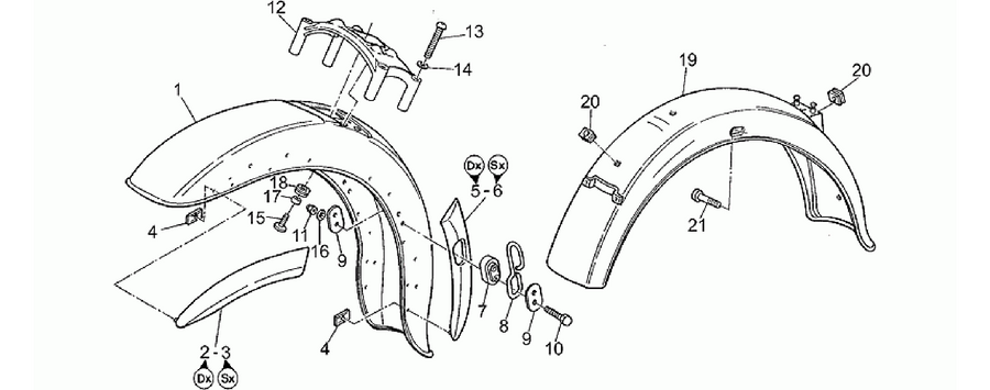 Front/Rear mudguard