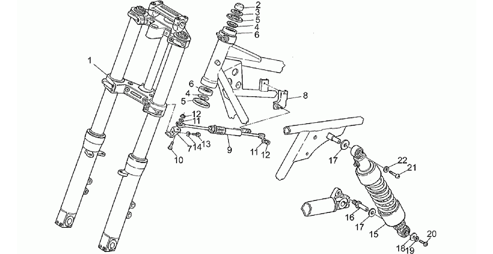 Front/rear shock absorber