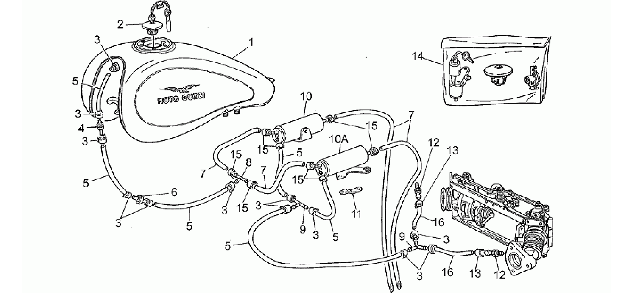 Fuel vapour recover system