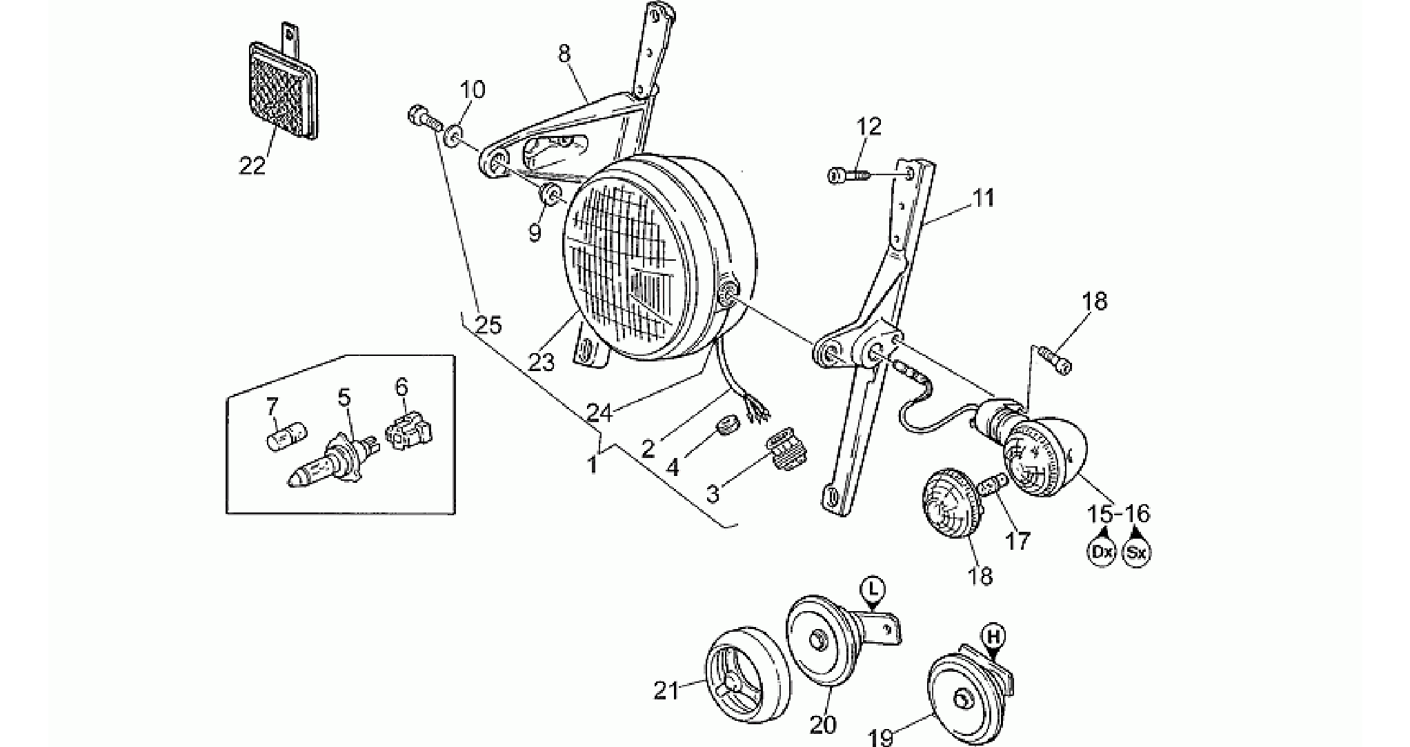 Headlight-Horn