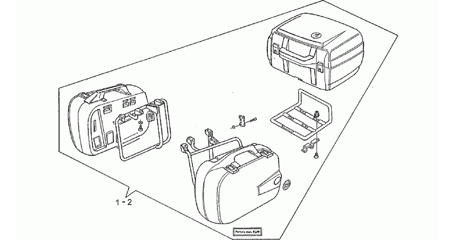 Side cases - Top box