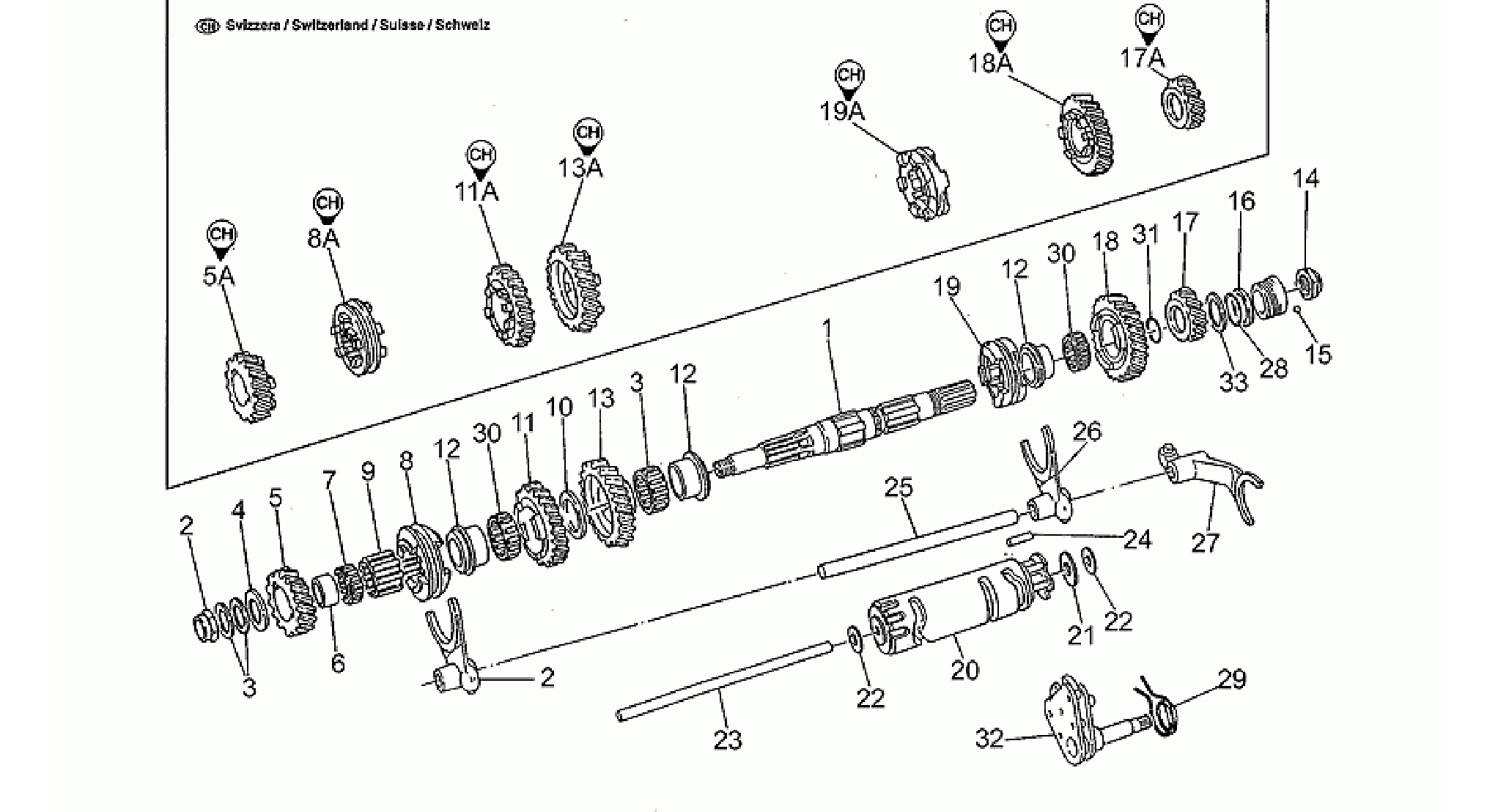 Driven shaft