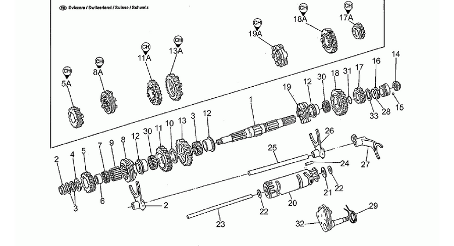 Driven shaft