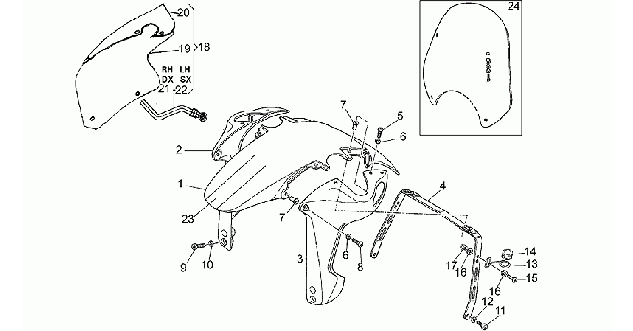 Front mudguard