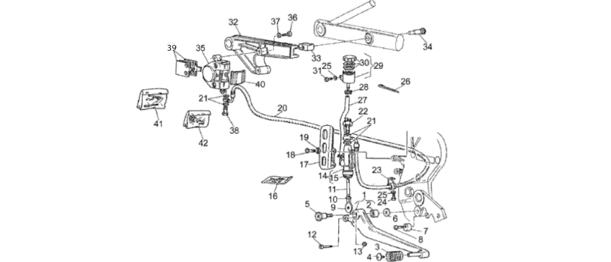 Rear brake system