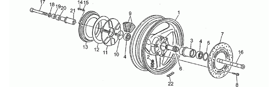 Rear wheel