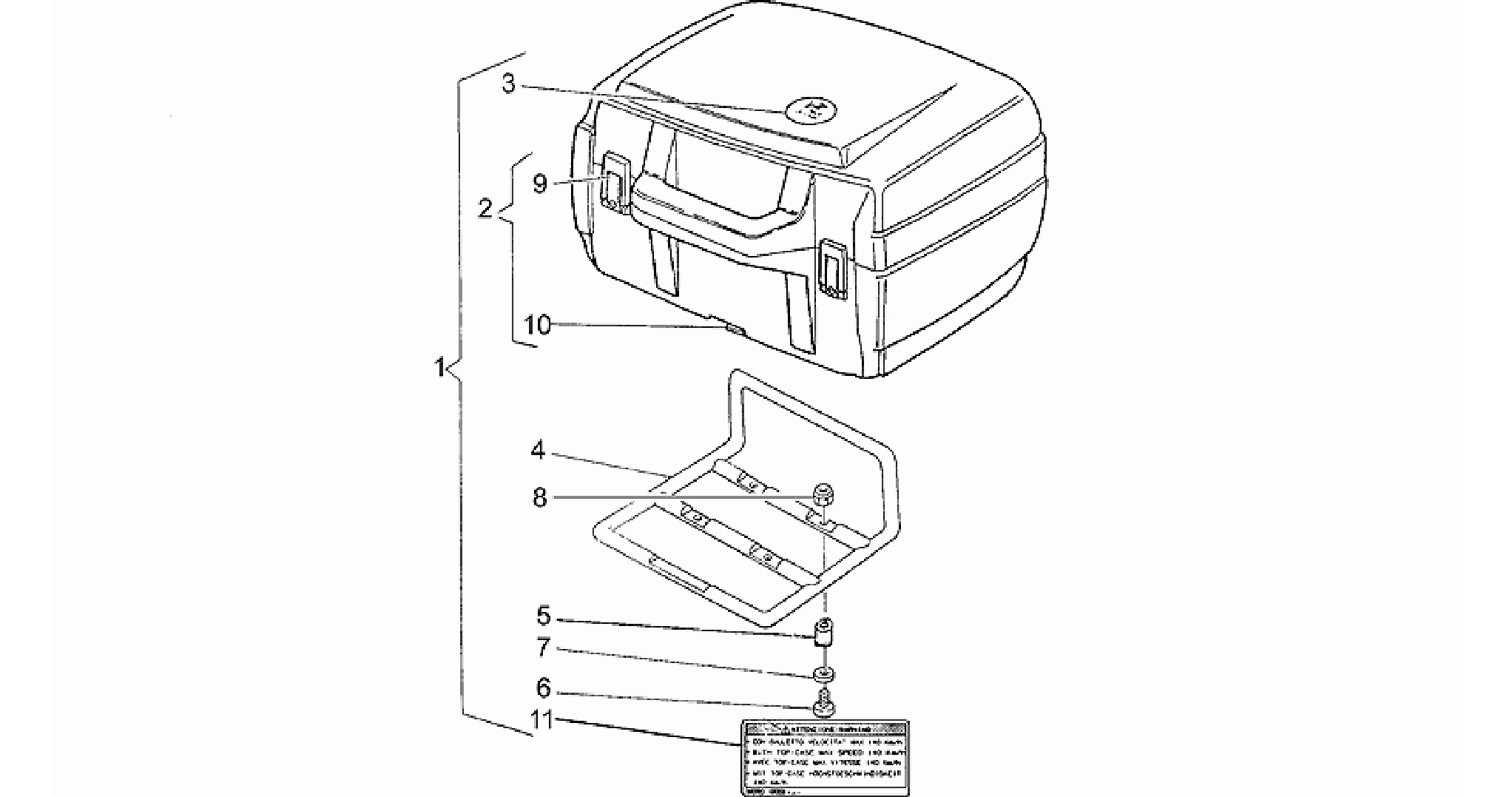 Top box - Support
