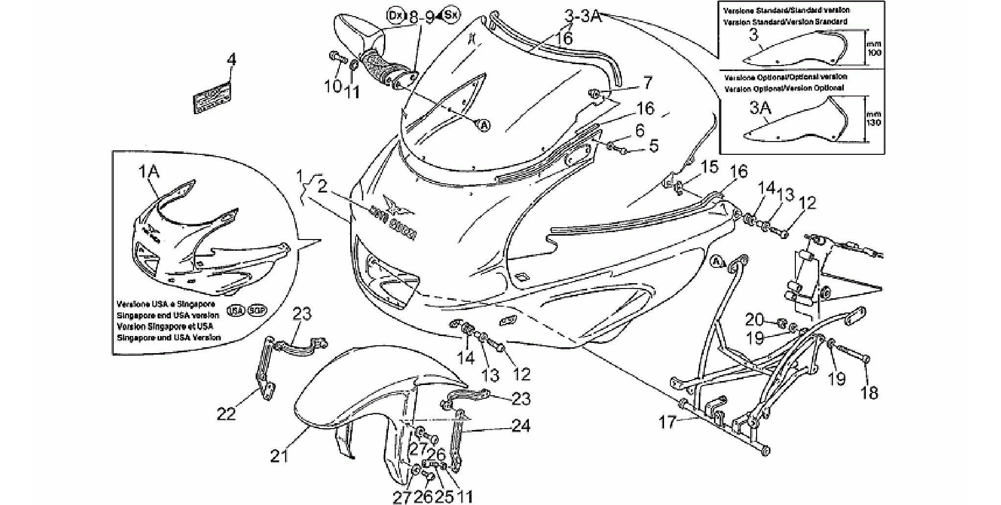 Front mudguard