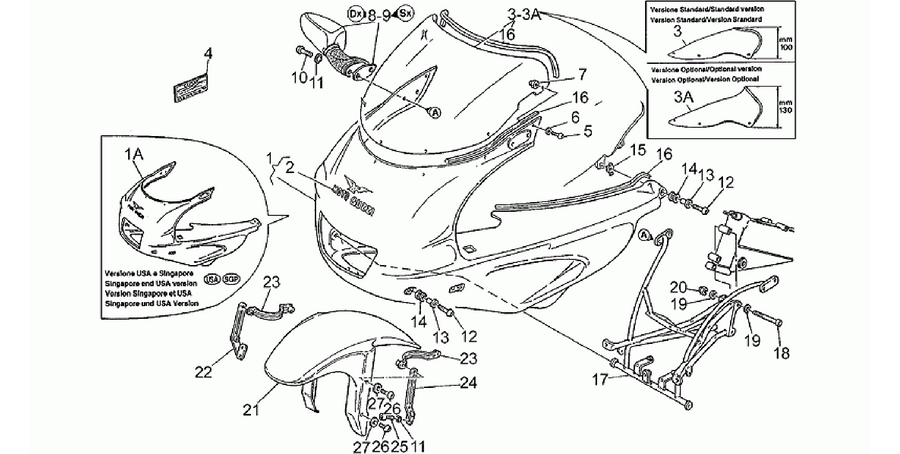 Front mudguard