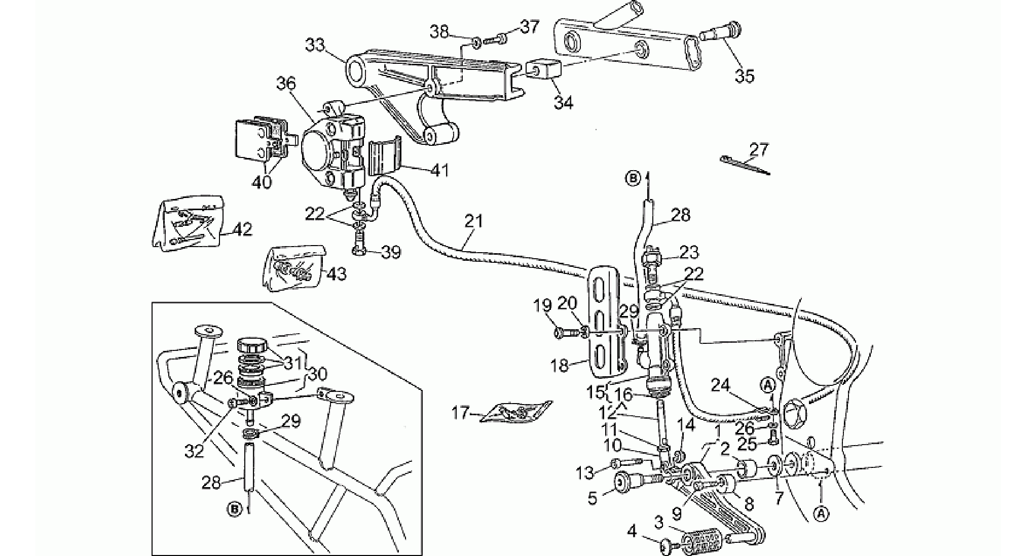 Rear brake system