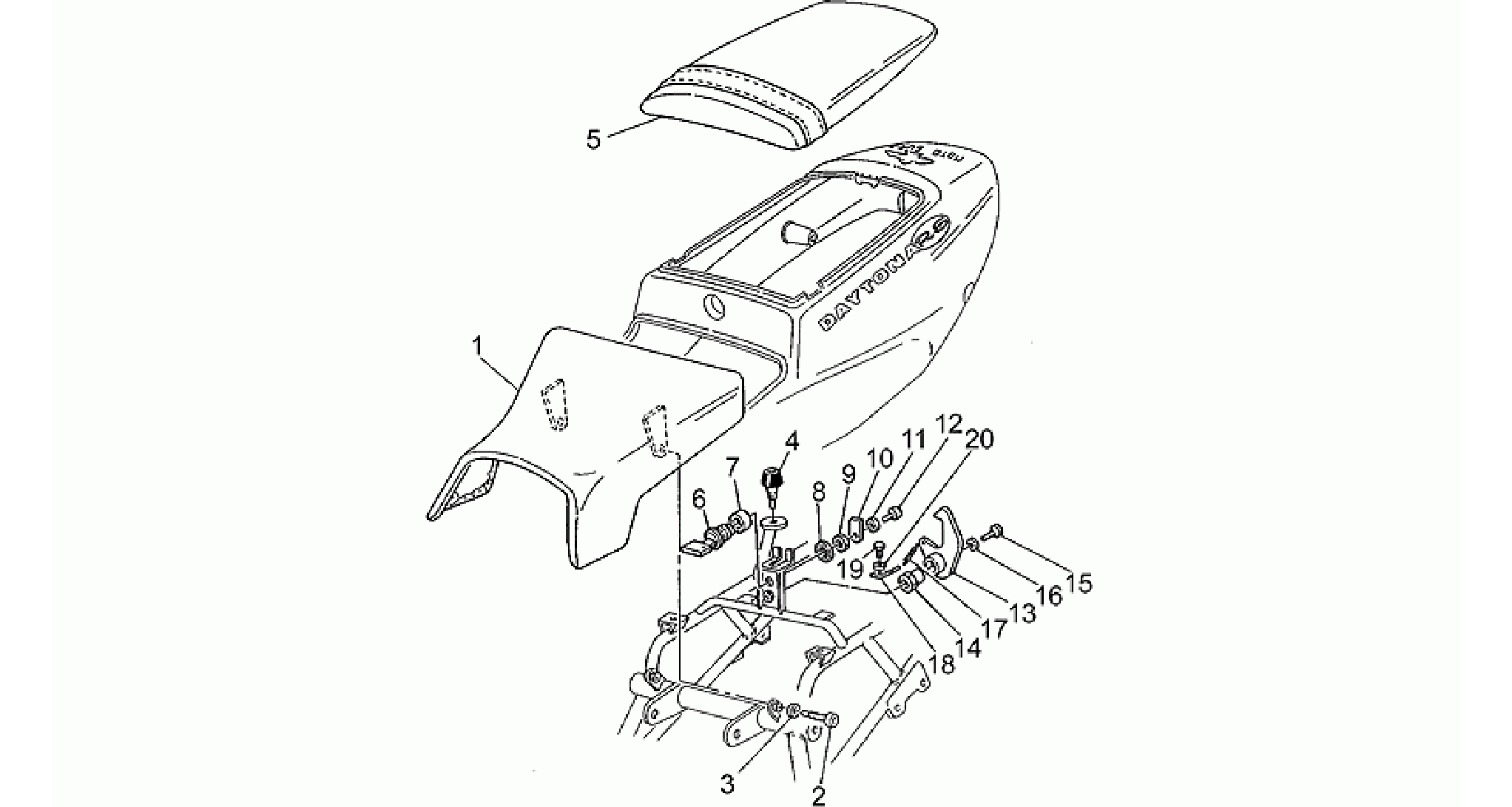 Rear frame