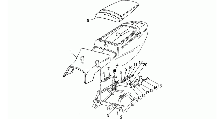 Rear frame