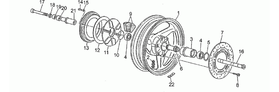Rear wheel