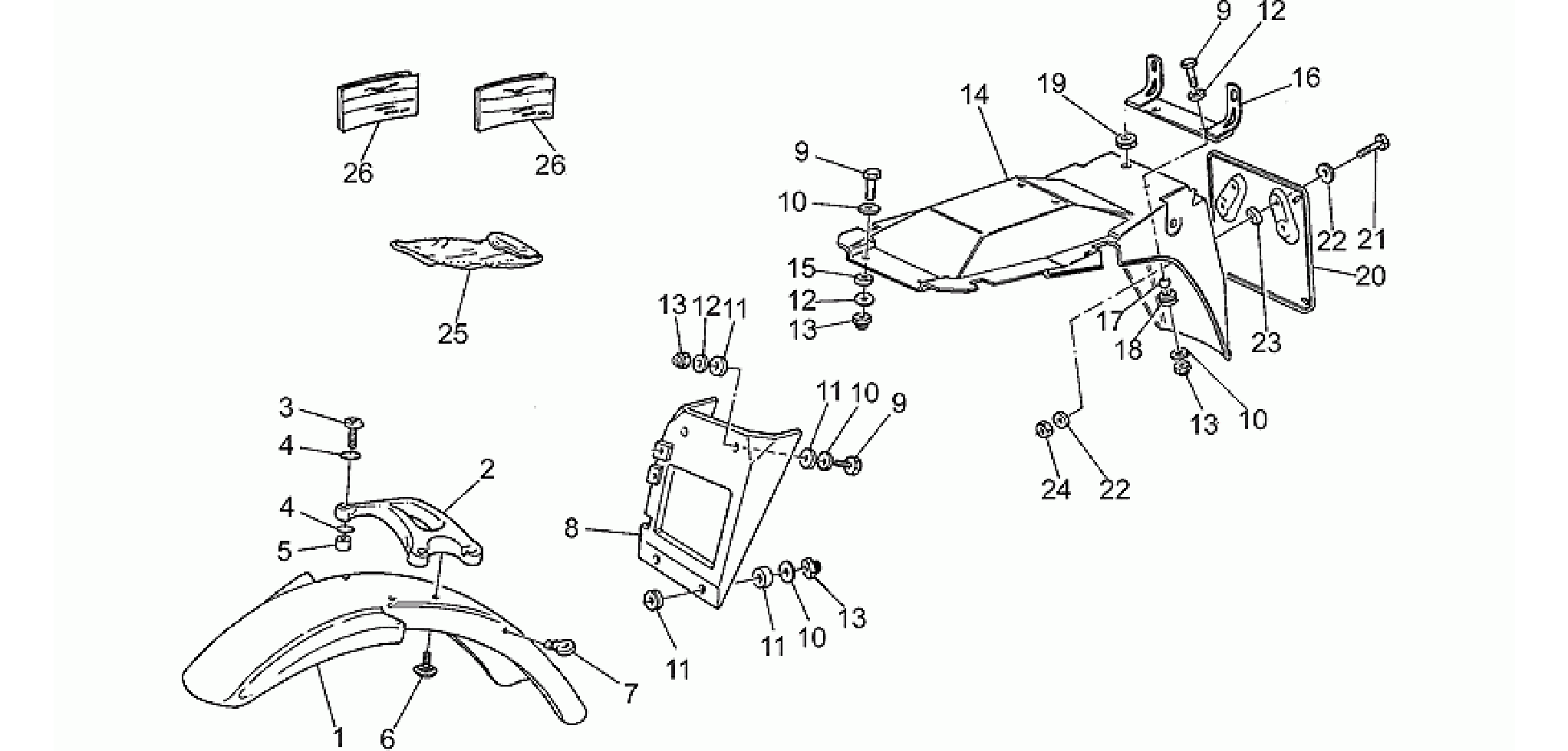 Front/Rear mudguard
