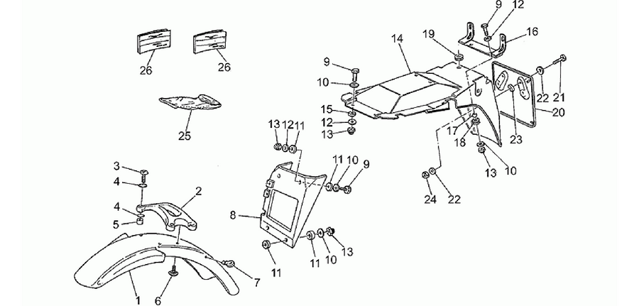 Front/Rear mudguard