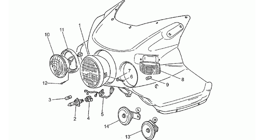 Headlight-Horn