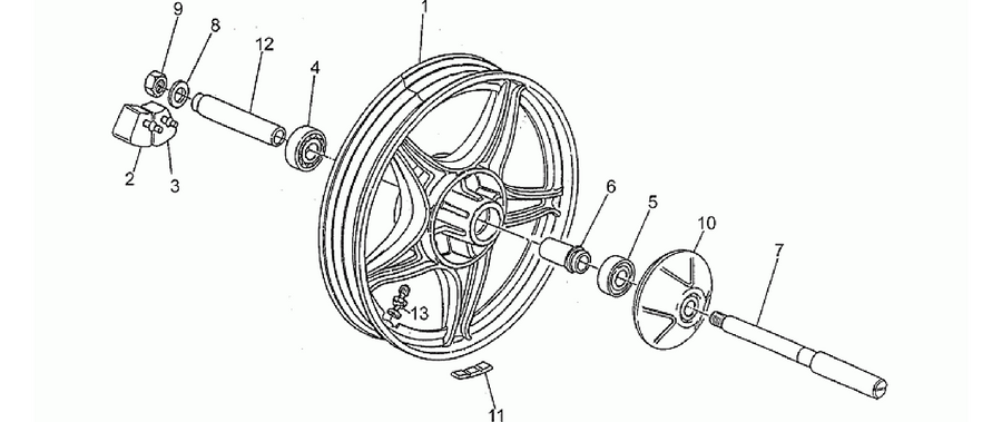 Rear wheel