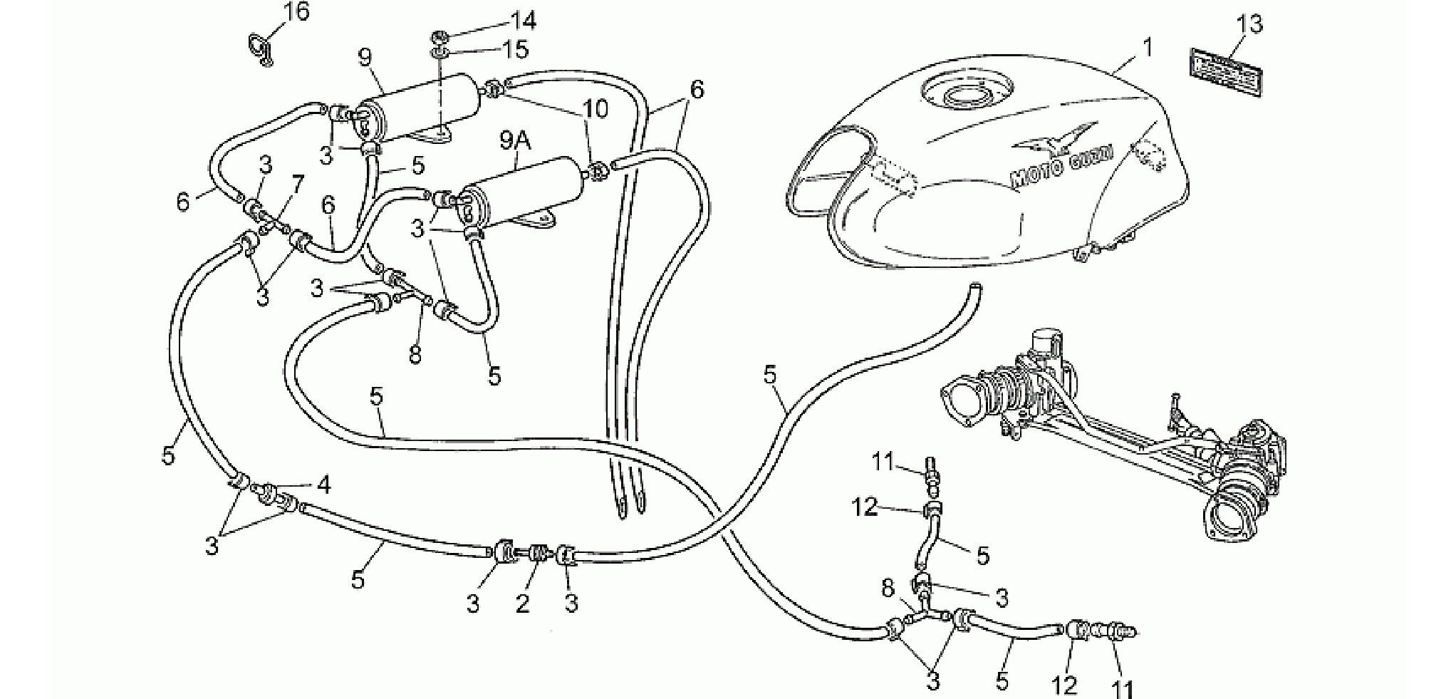 Fuel vapour recover system